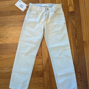 Haikure Distressed Cropped Jeans Size 0